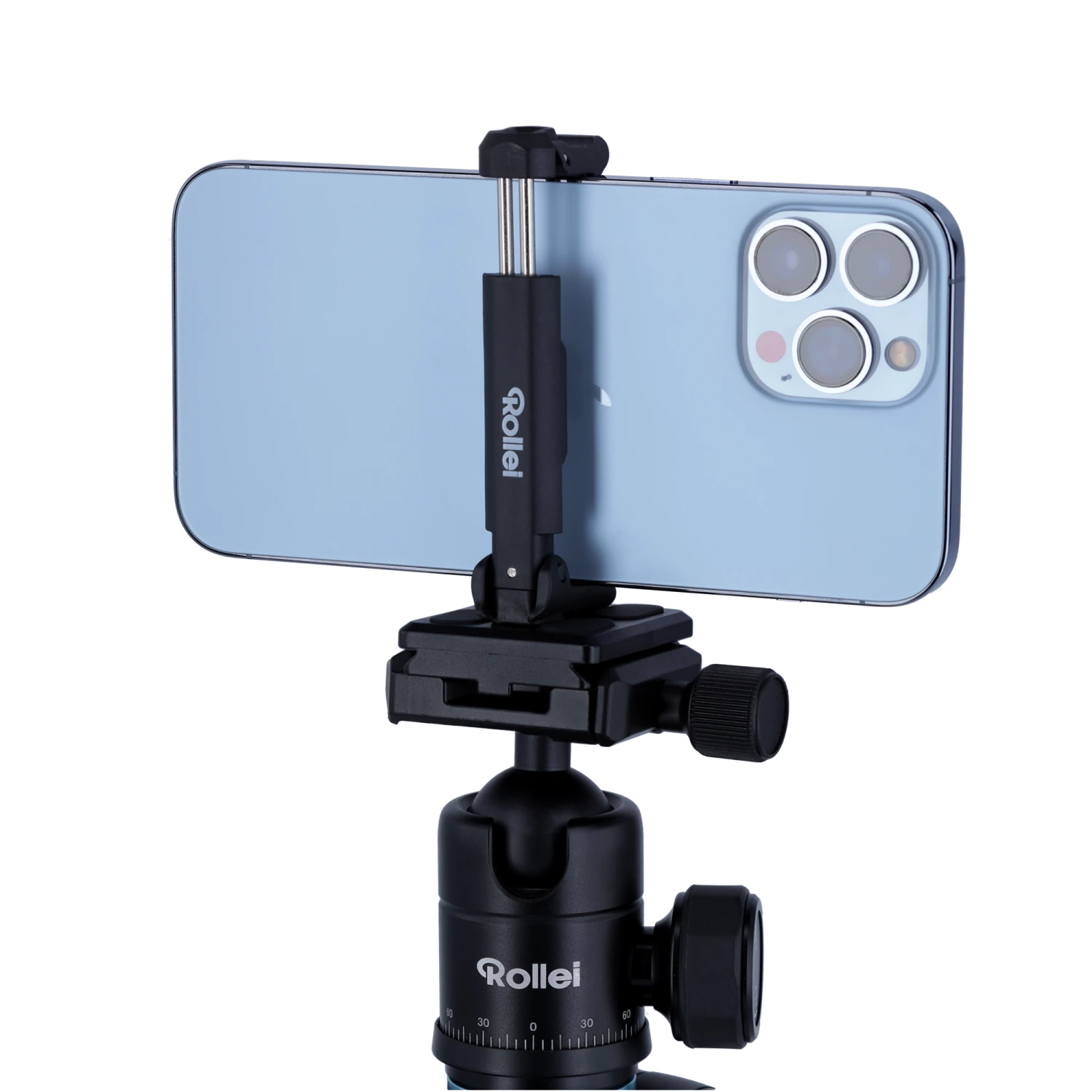 Rollei Smartphone-Halter Für Stativ-Mittelsäule | Breiter Klemmbereich 6,5-8,5 Cm 5 Rollei Smartphone-Halter Für Stativ-Mittelsäule | Breiter Klemmbereich 6,5-8,5 Cm – Bild 3
