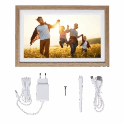 Rollei Smarter Bilderrahmen | 15,6" Diagonale | WiFi | Frameo App | Modell 152 -Rollei Verkäufe 50016 Smart Frame WiFi 152 Holzoptik Eiche 04 b29a157e 13cd 4542 89b9 9bb76fad14e0