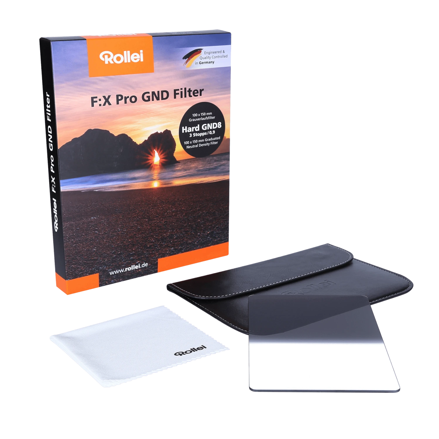 Rollei F:X Pro Hard GND8 Rechteckfilter - Grauverlaufsfilter 100 Mm 3 Rollei F:X Pro Hard GND8 Rechteckfilter - Grauverlaufsfilter 100 Mm