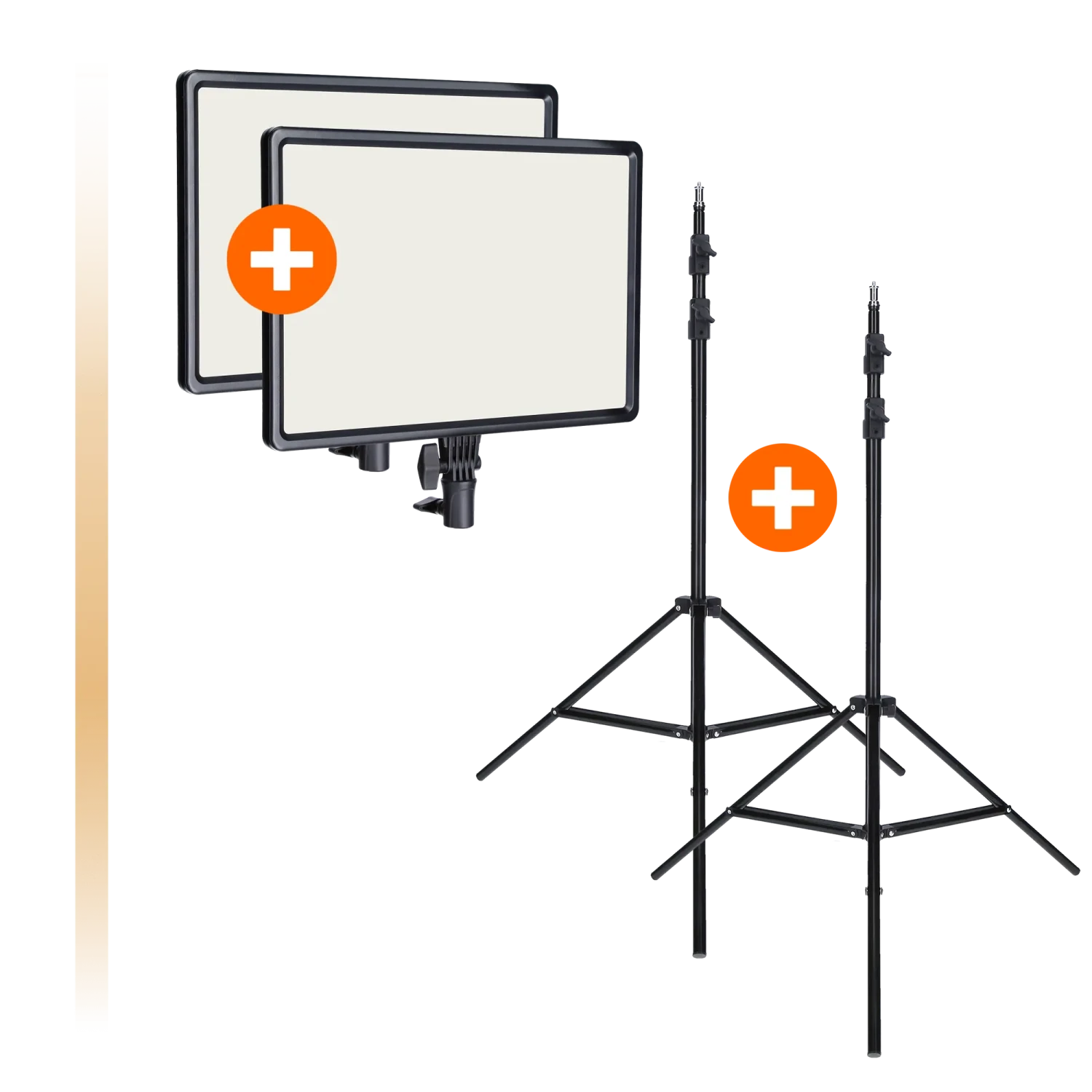 Rollei Bundle 2x LUMIS LED-Panel Bi-Color Inkl. Stativ 2 Rollei Bundle 2x LUMIS LED-Panel Bi-Color Inkl. Stativ